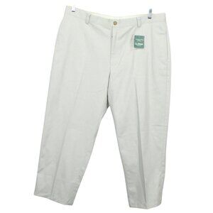LL Bean Wrinkle Free Double L Chinos Classic Fit Quarry Gray Size 38x26.5